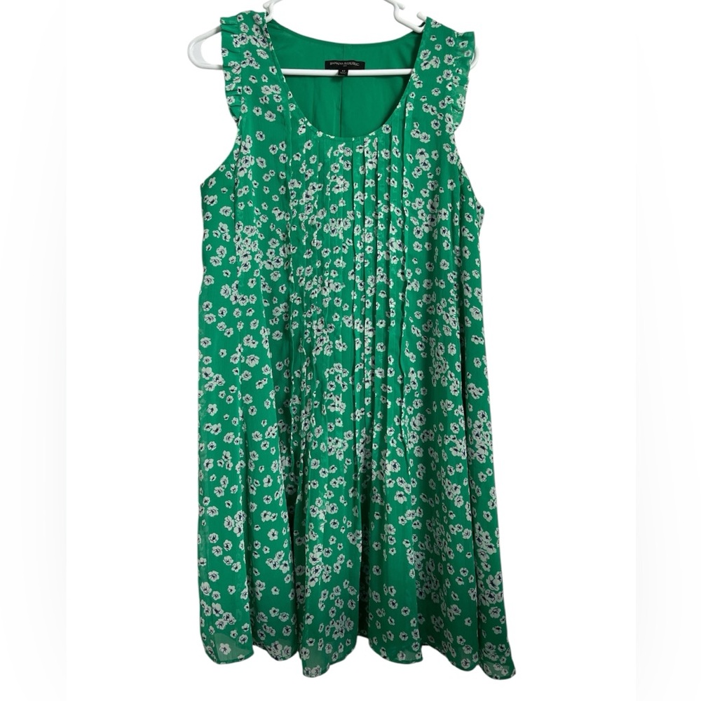 Banana Republic Green Floral Mini Dress
